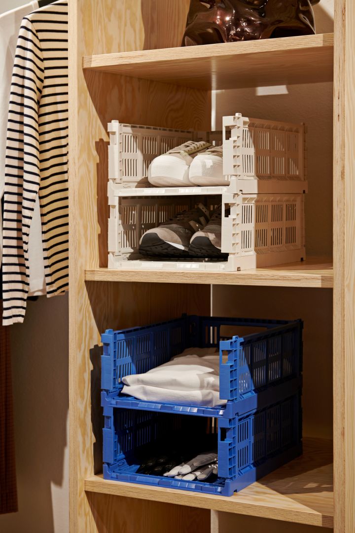 Colour Crate förvaringslådor från HAY är ett praktiskt tips på smarta saker till hemmet och kommer förenkla din vardag på nolltid.