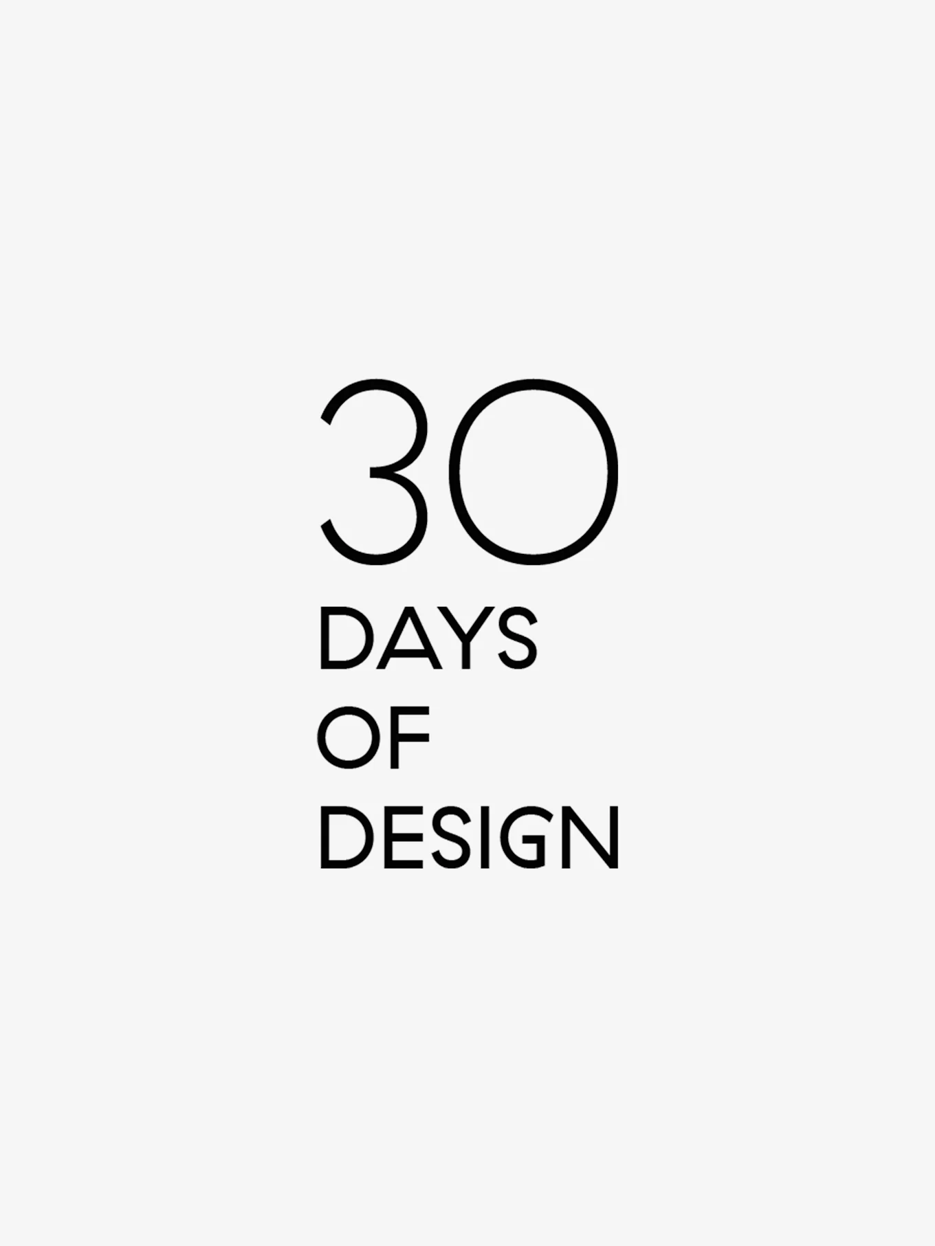 30 dagar av design