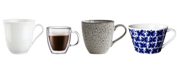 Kaffekoppar eller tekoppar som Swedish Grace, Mon Amie och Rustic är perfekta att ge bort som studentpresent. 