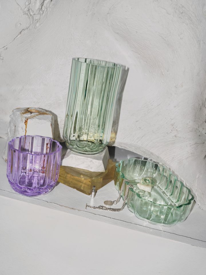 Vas och glasskålar från Iittala Play-kollektion. 