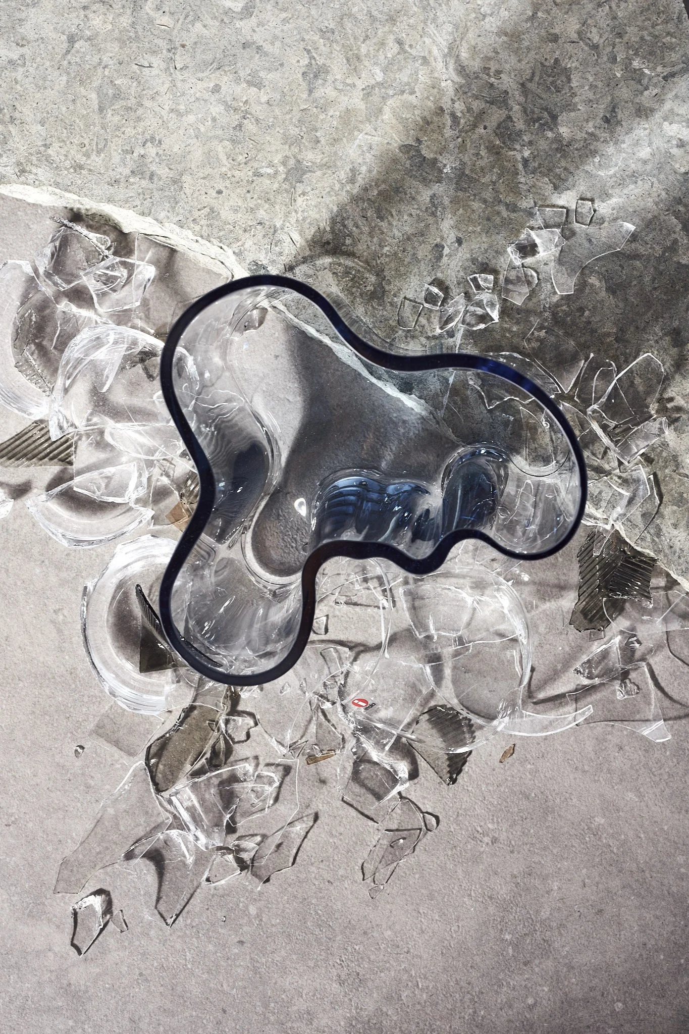 Alvar Aalto-vas i återvunnet glas från Iittala hos Nordic Nest. 